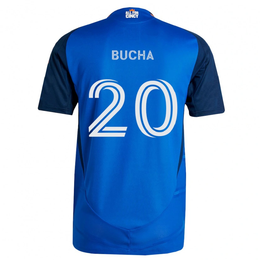Danxen Kinderen Pavel Bucha #20 Koninklijk Blauw Oranje Thuisshirt Thuistenue 2026/27 T-Shirt België