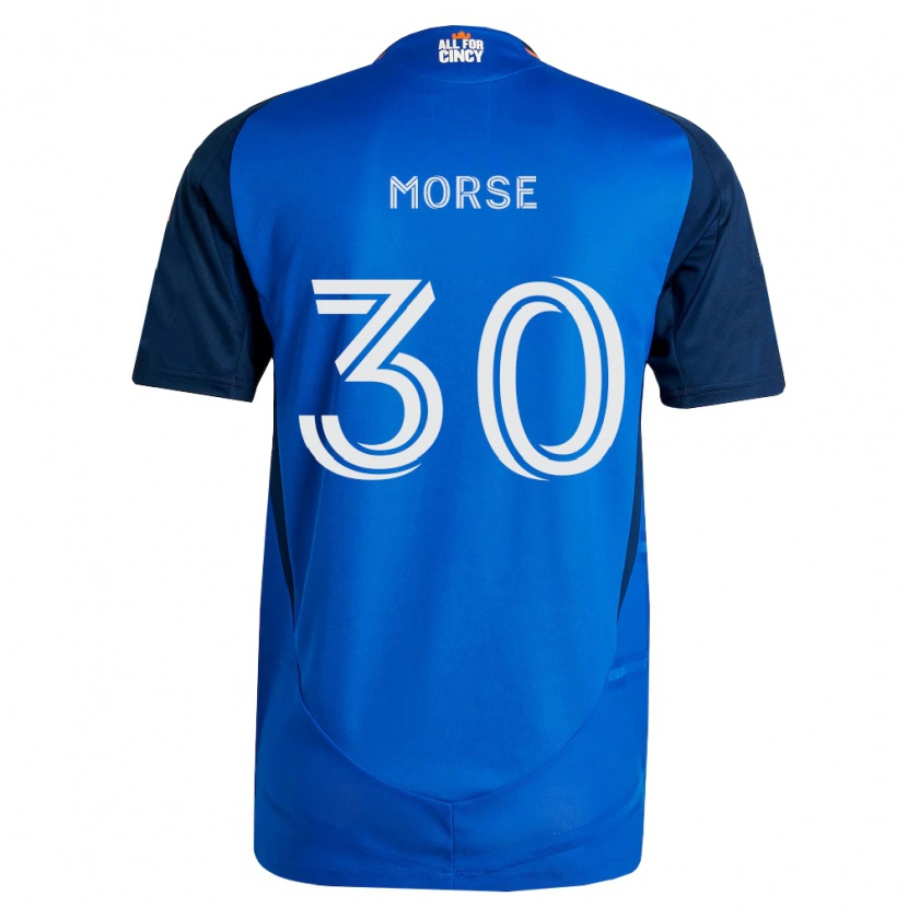 Danxen Kinderen Hunter Morse #30 Koninklijk Blauw Oranje Thuisshirt Thuistenue 2026/27 T-Shirt België