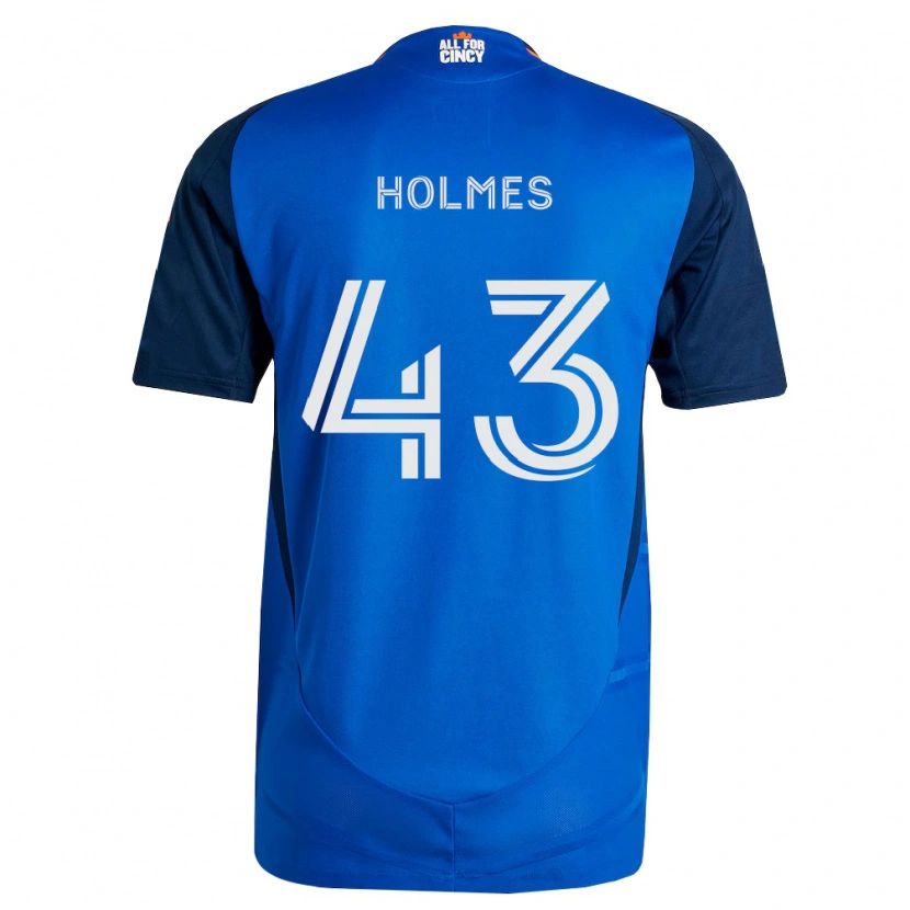 Danxen Kinderen Charlie Holmes #43 Koninklijk Blauw Oranje Thuisshirt Thuistenue 2026/27 T-Shirt België