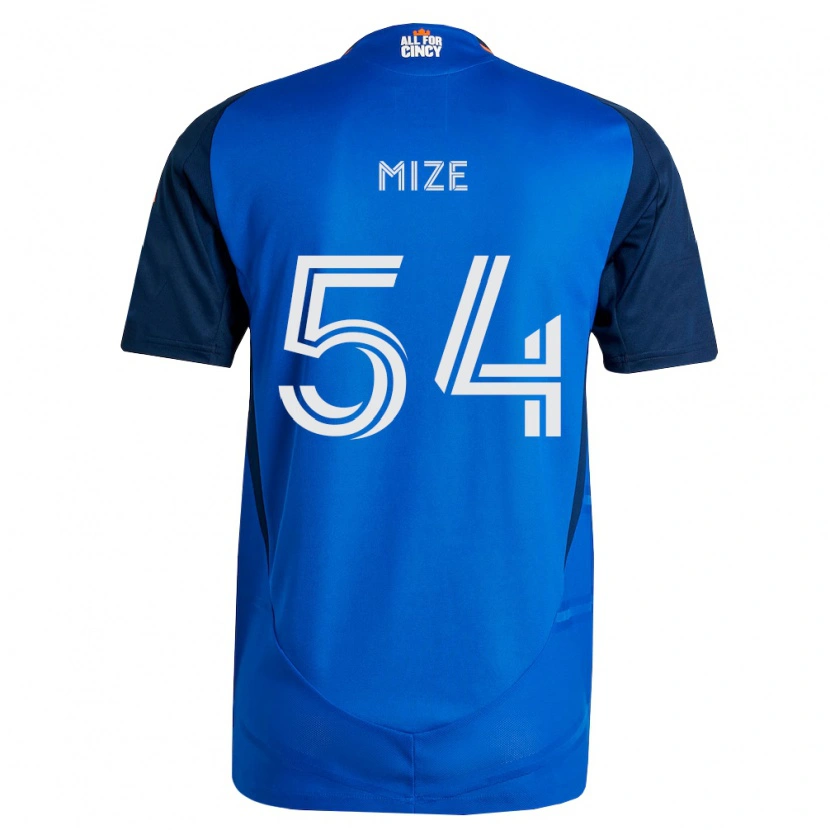 Danxen Kinderen Jack Mize #54 Koninklijk Blauw Oranje Thuisshirt Thuistenue 2026/27 T-Shirt België