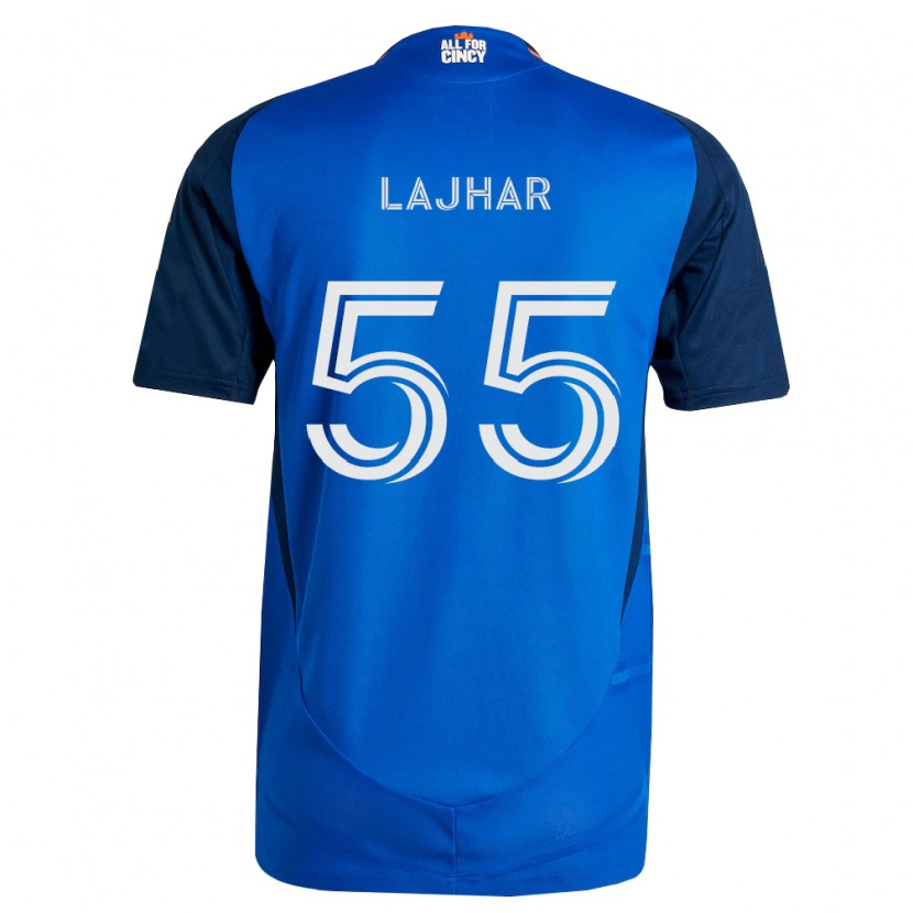 Danxen Kinderen Ayoub Lajhar #55 Koninklijk Blauw Oranje Thuisshirt Thuistenue 2026/27 T-Shirt België