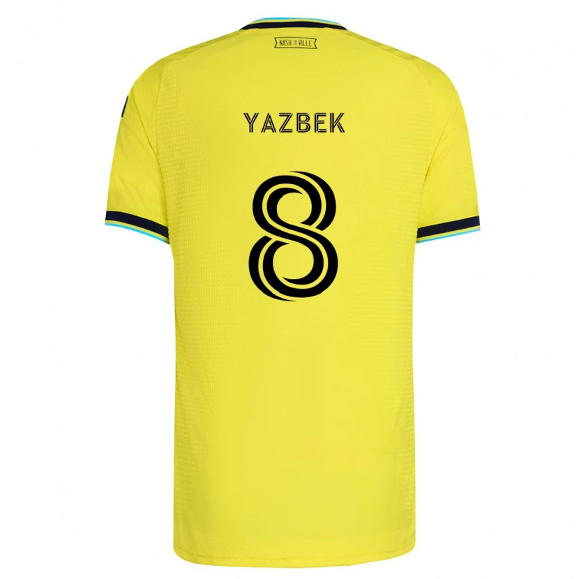 Danxen Kinderen Patrick Yazbek #8 Helder Geel Marineblauw Thuisshirt Thuistenue 2026/27 T-Shirt België