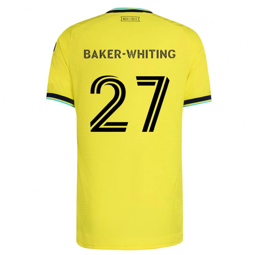 Danxen Kinderen Reed Baker-Whiting #27 Helder Geel Marineblauw Thuisshirt Thuistenue 2026/27 T-Shirt België