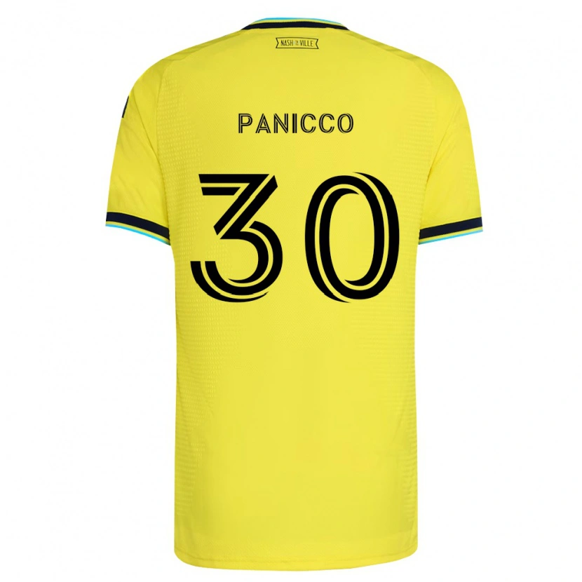 Danxen Kinderen Elliot Panicco #30 Helder Geel Marineblauw Thuisshirt Thuistenue 2026/27 T-Shirt België