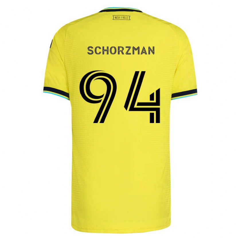 Danxen Kinderen Eamon Schorzman #94 Helder Geel Marineblauw Thuisshirt Thuistenue 2026/27 T-Shirt België