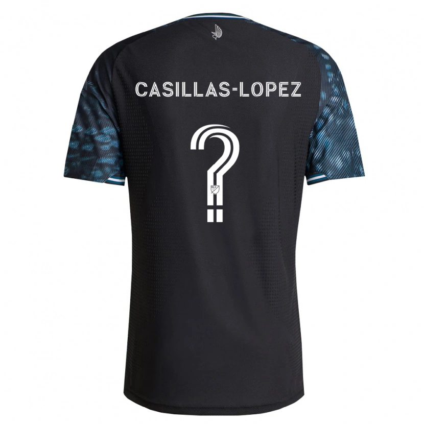 Danxen Kinderen Carlos Casillas-Lopez #0 Zwart Wit Thuisshirt Thuistenue 2026/27 T-Shirt België