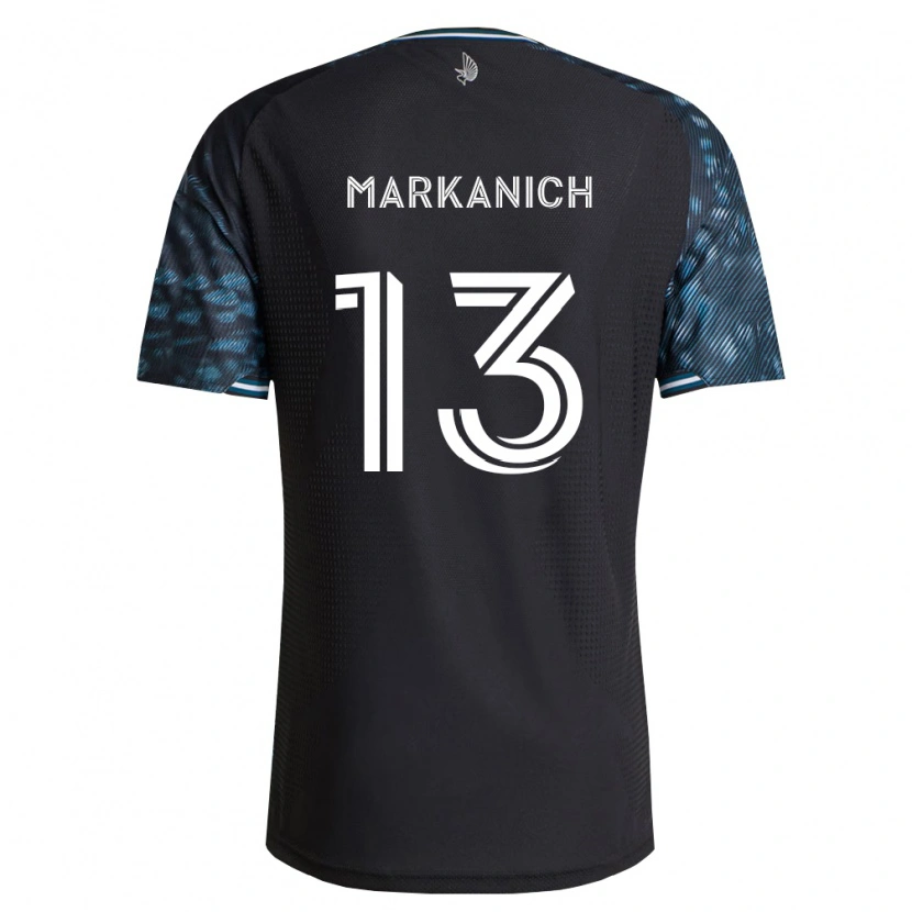 Danxen Kinderen Anthony Markanich Jr. #13 Zwart Wit Thuisshirt Thuistenue 2026/27 T-Shirt België