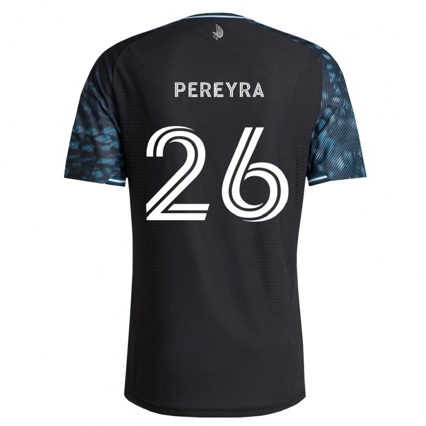 Danxen Kinderen Joaquín Pereyra #26 Zwart Wit Thuisshirt Thuistenue 2026/27 T-Shirt België