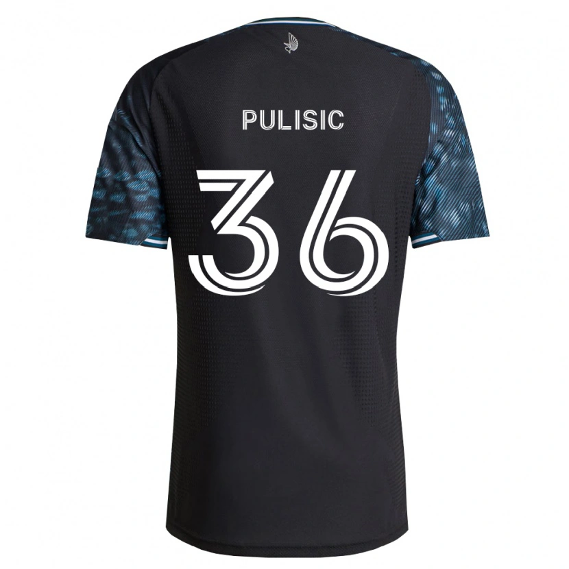 Danxen Kinderen Will Pulisic #36 Zwart Wit Thuisshirt Thuistenue 2026/27 T-Shirt België