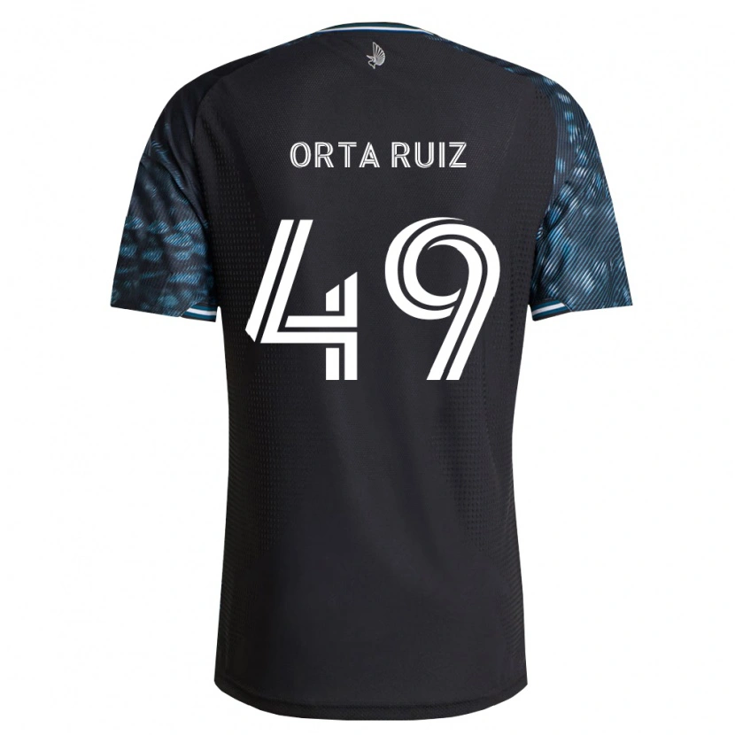 Danxen Kinderen Jose Orta Ruiz #49 Zwart Wit Thuisshirt Thuistenue 2026/27 T-Shirt België