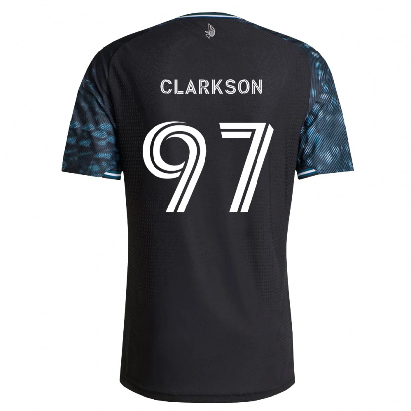Danxen Kinderen Jack Clarkson #97 Zwart Wit Thuisshirt Thuistenue 2026/27 T-Shirt België