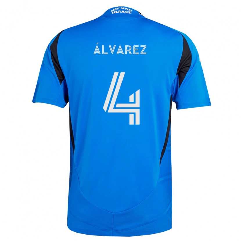 Danxen Kinderen Fernando Álvarez #4 Blauw Wit Zwart Thuisshirt Thuistenue 2026/27 T-Shirt België