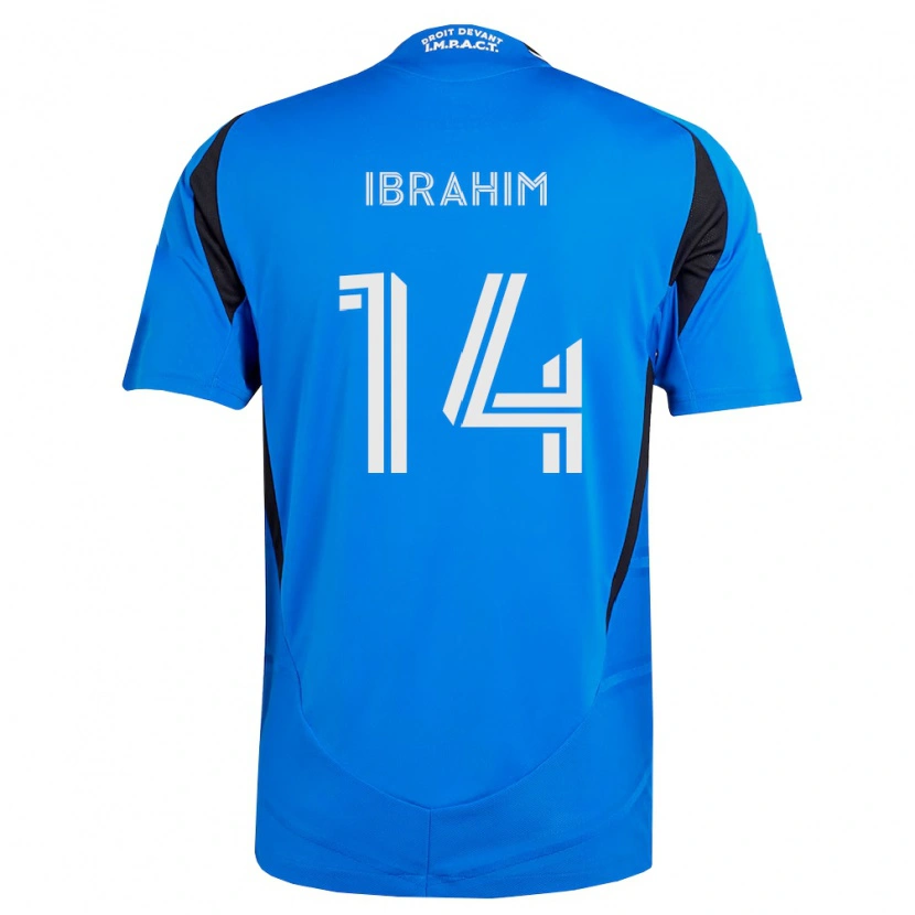 Danxen Kinderen Sunusi Ibrahim #14 Blauw Wit Zwart Thuisshirt Thuistenue 2026/27 T-Shirt België