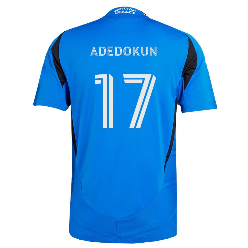 Danxen Kinderen Michael Adedokun #17 Blauw Wit Zwart Thuisshirt Thuistenue 2026/27 T-Shirt België