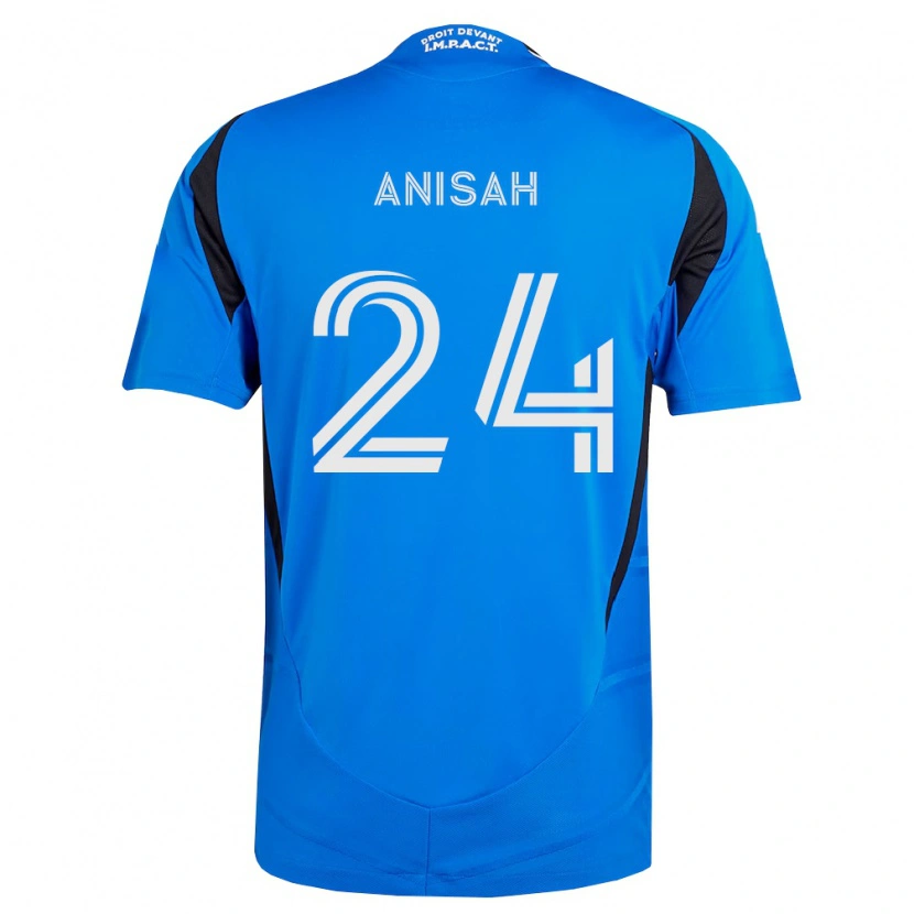 Danxen Kinderen Yusuf Anisah #24 Blauw Wit Zwart Thuisshirt Thuistenue 2026/27 T-Shirt België