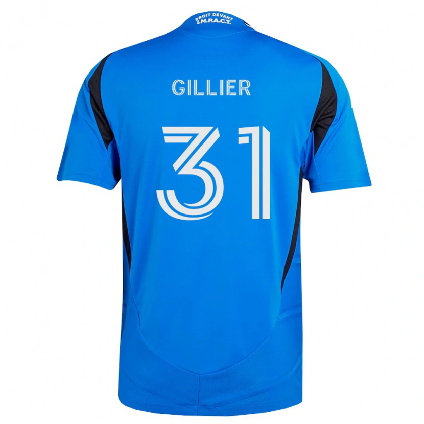 Danxen Kinderen Thomas Gillier #31 Blauw Wit Zwart Thuisshirt Thuistenue 2026/27 T-Shirt België