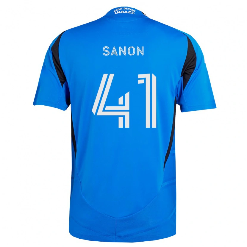 Danxen Kinderen Jérémy Sanon #41 Blauw Wit Zwart Thuisshirt Thuistenue 2026/27 T-Shirt België