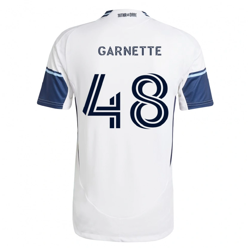 Danxen Kinderen Micaah Garnette #48 Wit Koninklijk Blauw Thuisshirt Thuistenue 2026/27 T-Shirt België