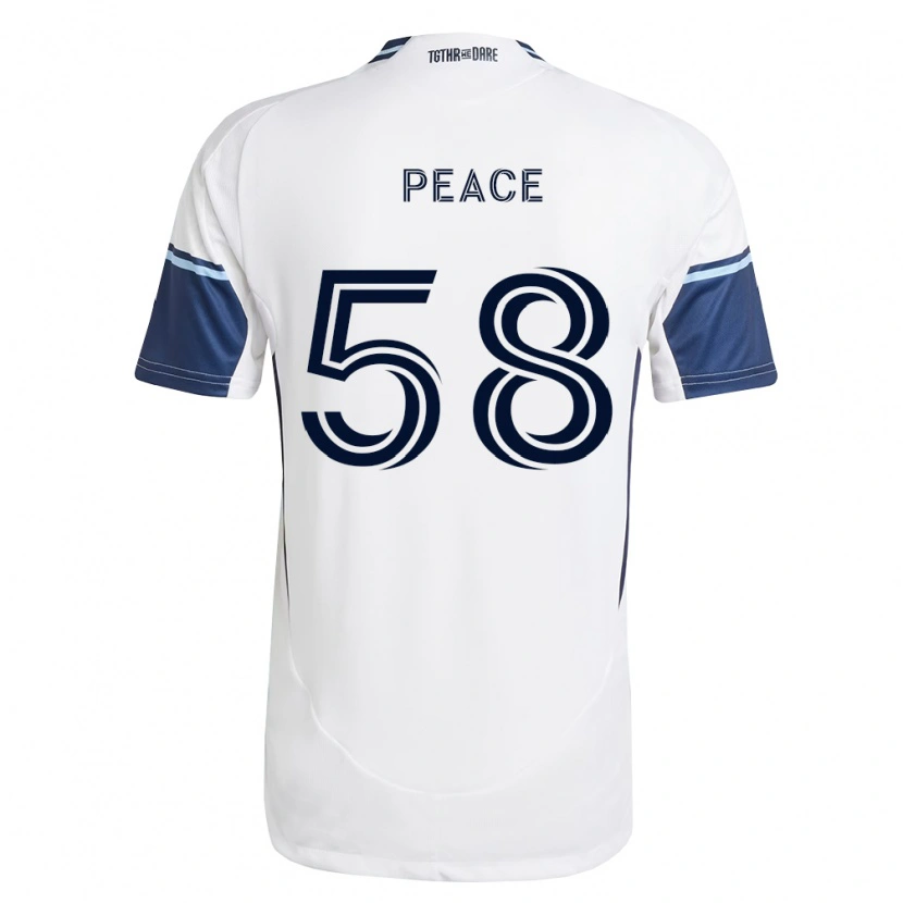 Danxen Kinderen Jesse Peace #58 Wit Koninklijk Blauw Thuisshirt Thuistenue 2026/27 T-Shirt België