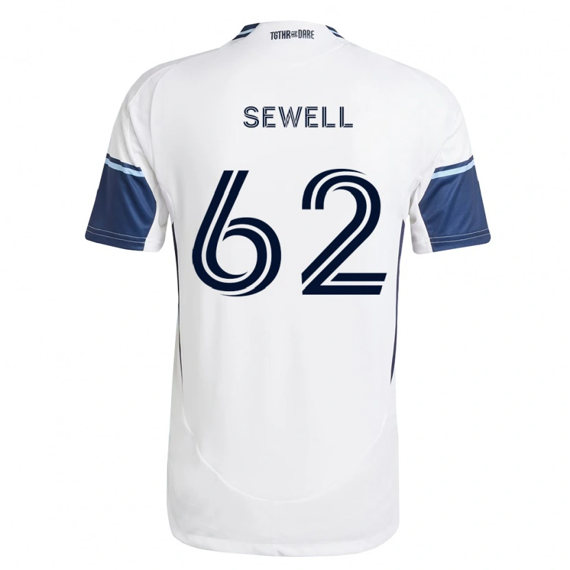 Danxen Kinderen Ryder Sewell #62 Wit Koninklijk Blauw Thuisshirt Thuistenue 2026/27 T-Shirt België