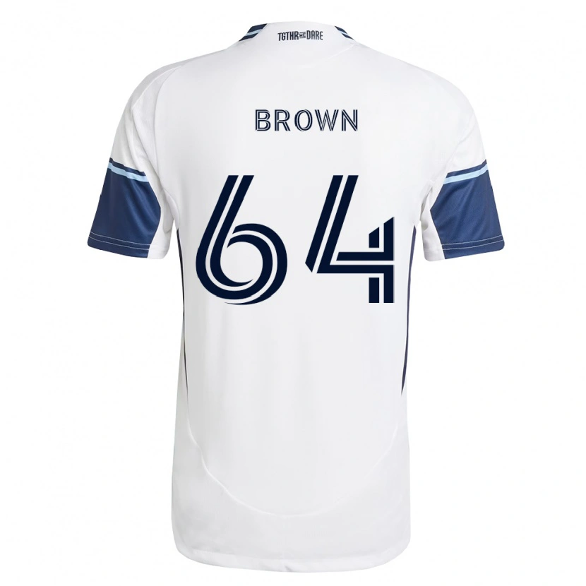 Danxen Kinderen Tyler Brown #64 Wit Koninklijk Blauw Thuisshirt Thuistenue 2026/27 T-Shirt België