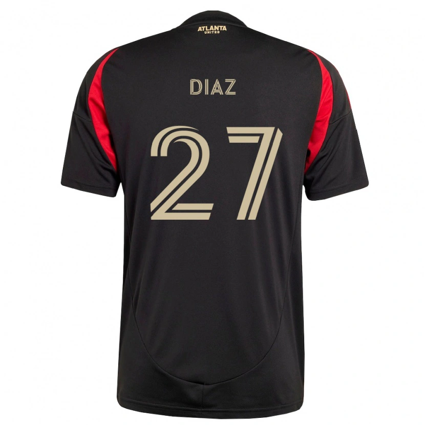 Danxen Kinderen Paulo Díaz #27 Zwart Rood Thuisshirt Thuistenue 2026/27 T-Shirt België