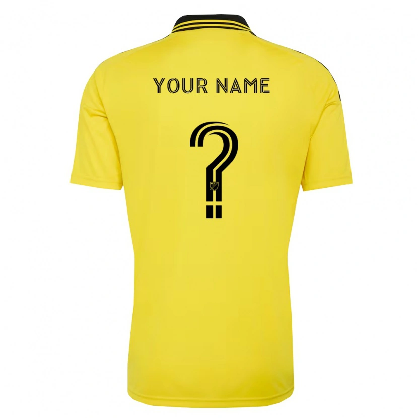 Danxen Kinderen Uw Naam #0 Geel Zwart Thuisshirt Thuistenue 2026/27 T-Shirt België