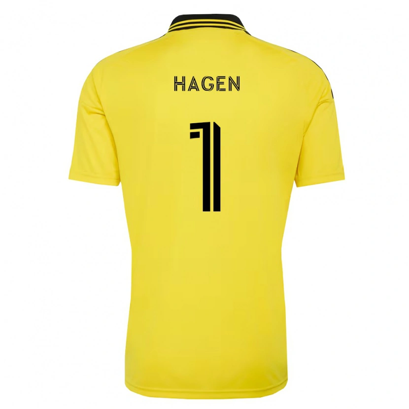 Danxen Kinderen Nicholas Hagen #1 Geel Zwart Thuisshirt Thuistenue 2026/27 T-Shirt België