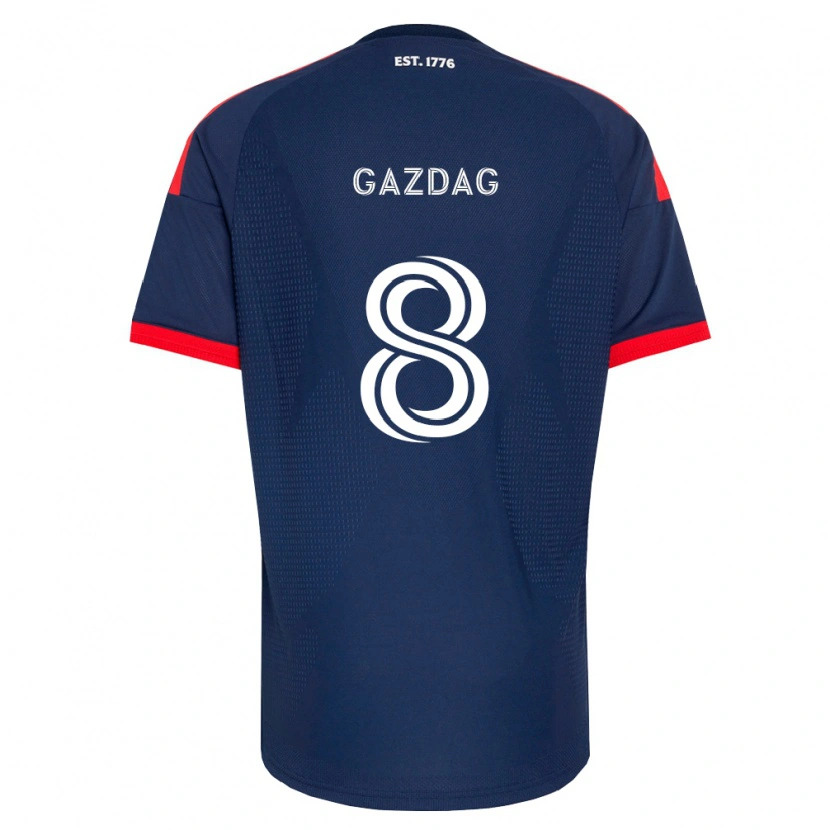 Danxen Kinderen Dániel Gazdag #8 Koninklijk Blauw Rood Wit Thuisshirt Thuistenue 2026/27 T-Shirt België