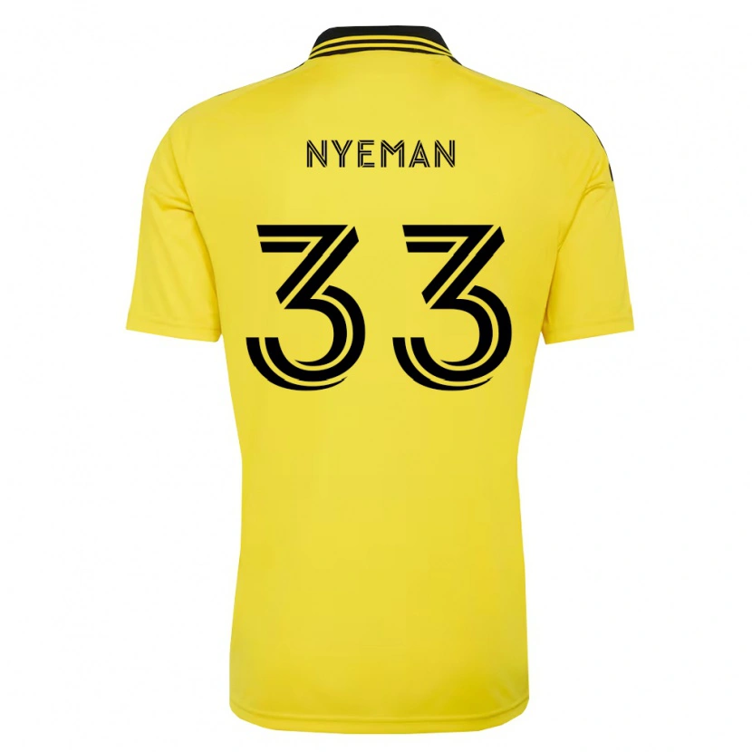 Danxen Kinderen Moses Nyeman #33 Geel Zwart Thuisshirt Thuistenue 2026/27 T-Shirt België