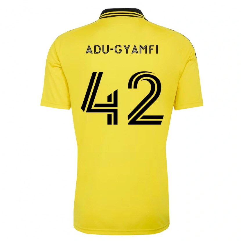 Danxen Kinderen Brent Adu-Gyamfi #42 Geel Zwart Thuisshirt Thuistenue 2026/27 T-Shirt België