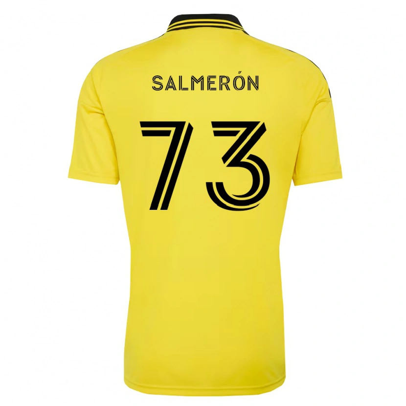 Danxen Kinderen Jorge Salmerón #73 Geel Zwart Thuisshirt Thuistenue 2026/27 T-Shirt België