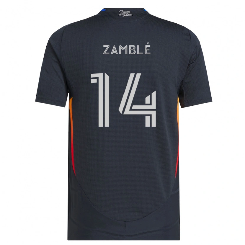 Danxen Kinderen Bryan Zamblé #14 Donkergrijs Rood Thuisshirt Thuistenue 2026/27 T-Shirt België