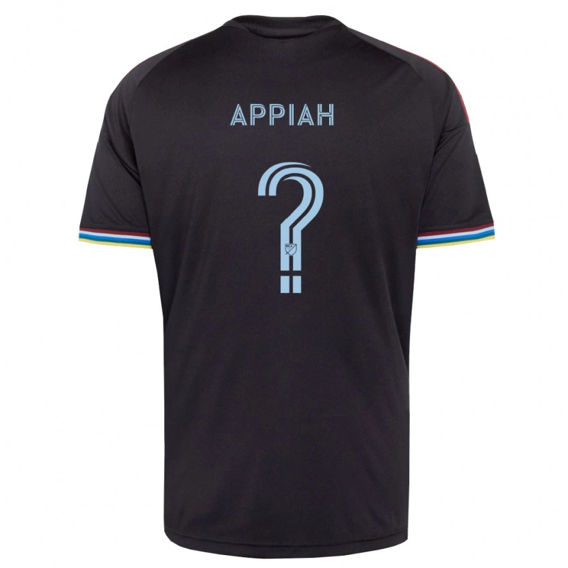 Danxen Kinderen Aiden Appiah #0 Zwart Hemelsblauw Thuisshirt Thuistenue 2026/27 T-Shirt België