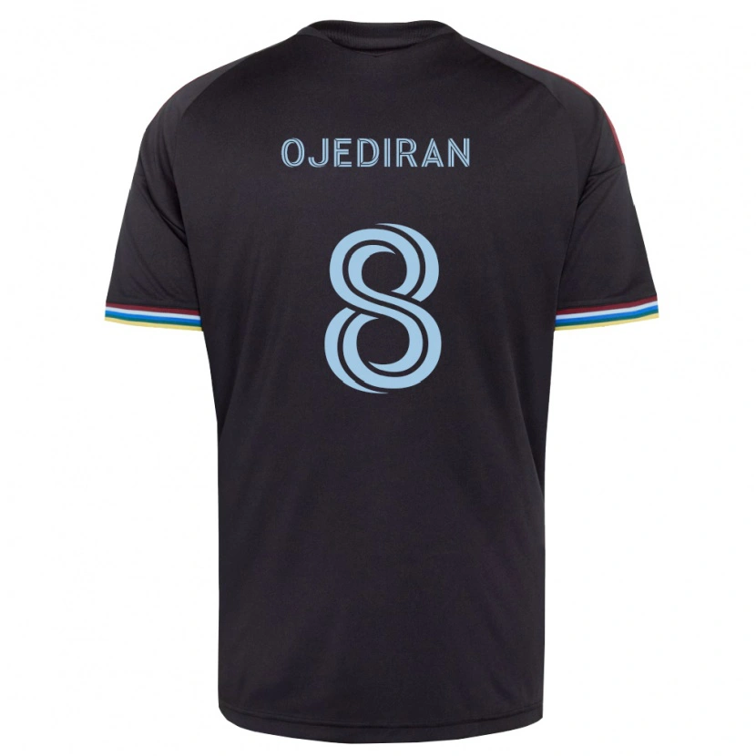 Danxen Kinderen Hamzat Ojediran #8 Zwart Hemelsblauw Thuisshirt Thuistenue 2026/27 T-Shirt België