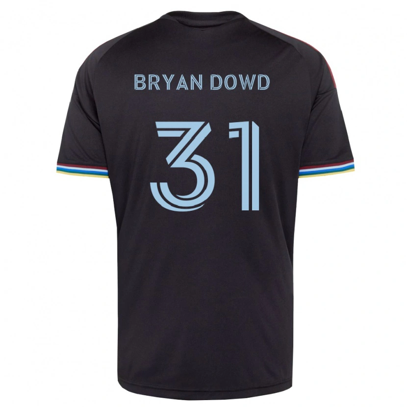 Danxen Kinderen Bryan Dowd #31 Zwart Hemelsblauw Thuisshirt Thuistenue 2026/27 T-Shirt België