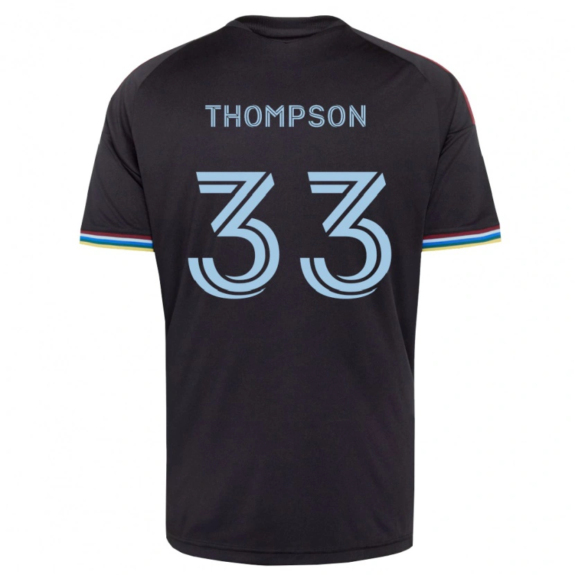 Danxen Kinderen Kosi Thompson #33 Zwart Hemelsblauw Thuisshirt Thuistenue 2026/27 T-Shirt België