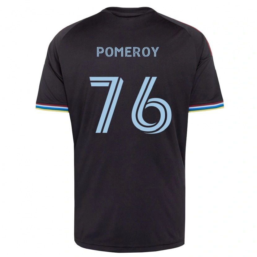 Danxen Kinderen Jack Pomeroy #76 Zwart Hemelsblauw Thuisshirt Thuistenue 2026/27 T-Shirt België