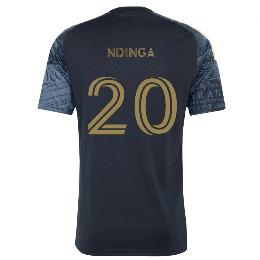Danxen Kinderen Philippe Ndinga #20 Marineblauw Bruin Thuisshirt Thuistenue 2026/27 T-Shirt België