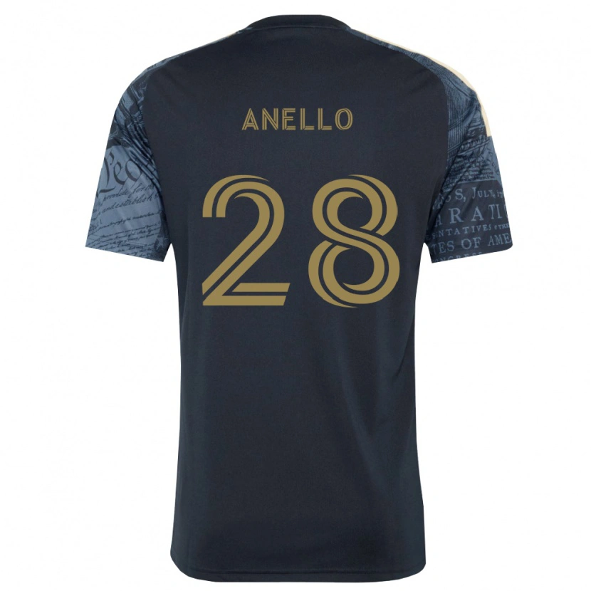 Danxen Kinderen Agustín Anello #28 Marineblauw Bruin Thuisshirt Thuistenue 2026/27 T-Shirt België