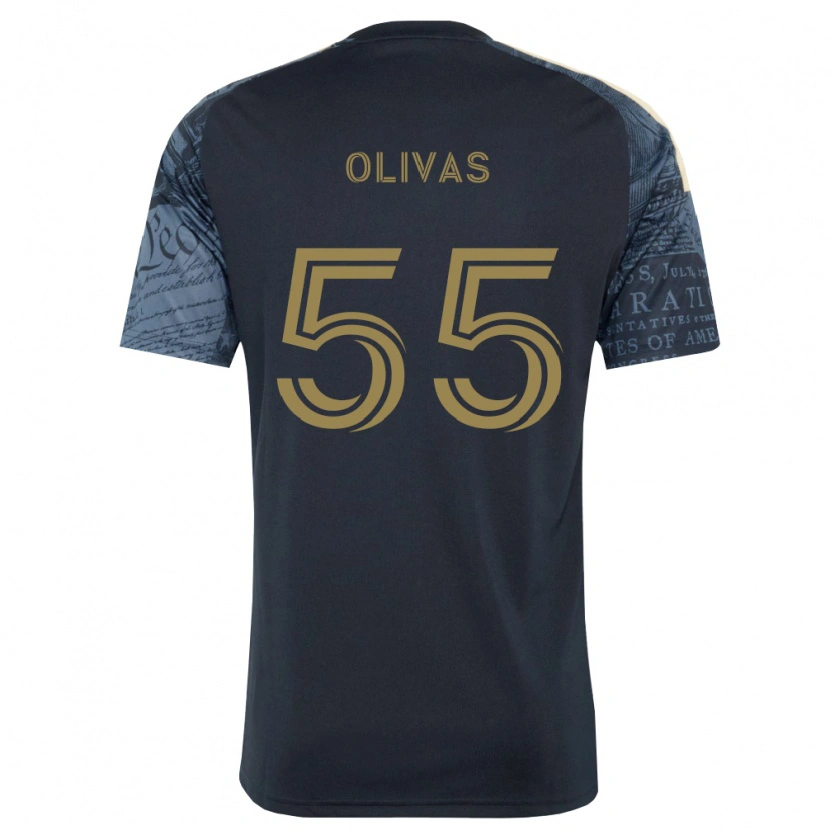 Danxen Kinderen Sal Olivas #55 Marineblauw Bruin Thuisshirt Thuistenue 2026/27 T-Shirt België