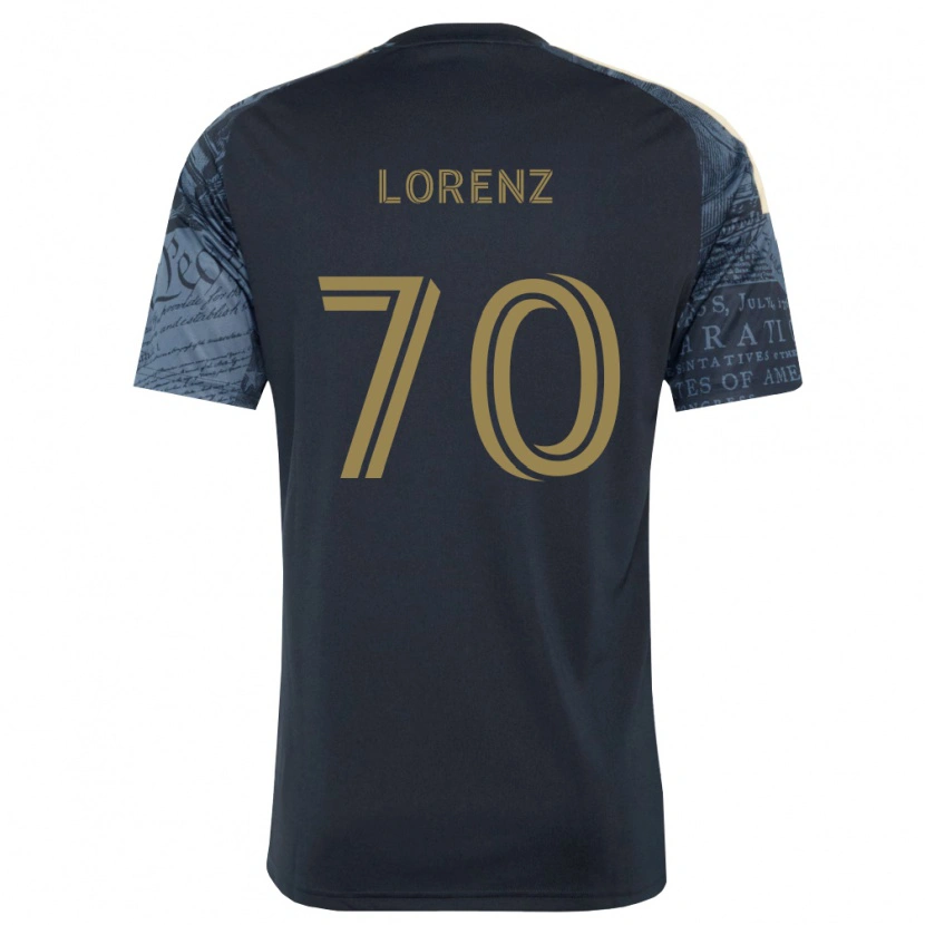 Danxen Kinderen Charli Lorenz #70 Marineblauw Bruin Thuisshirt Thuistenue 2026/27 T-Shirt België