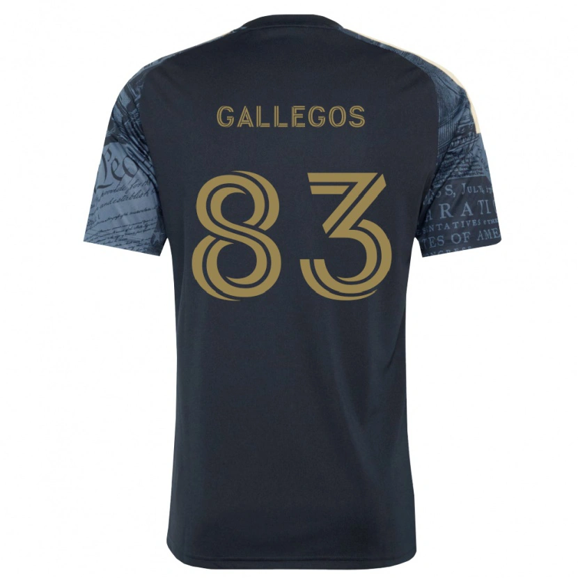 Danxen Kinderen Mateo Gallegos #83 Marineblauw Bruin Thuisshirt Thuistenue 2026/27 T-Shirt België