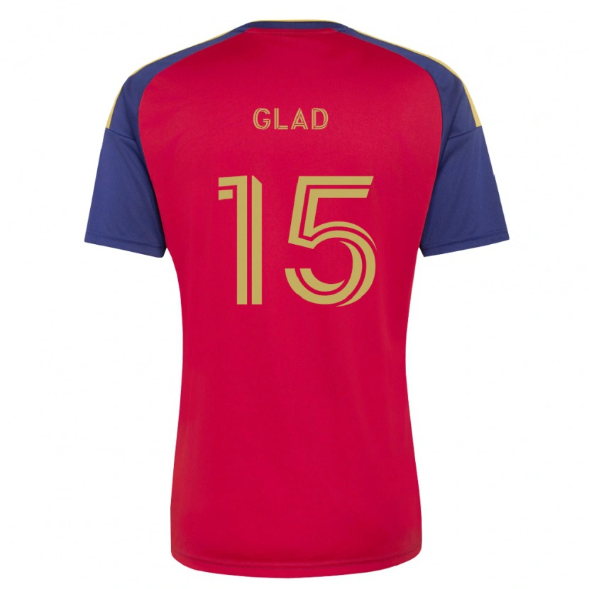 Danxen Kinderen Justen Glad #15 Koninklijk Blauw Bruin Rood Thuisshirt Thuistenue 2026/27 T-Shirt België