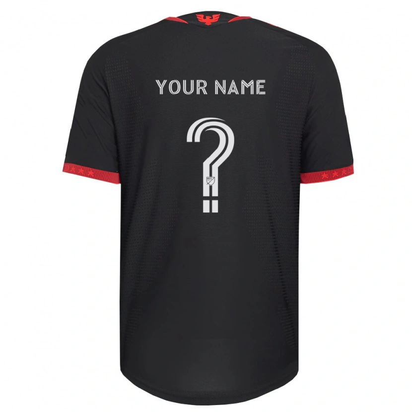 Danxen Kinderen Uw Naam #0 Zwart Wit Rood Thuisshirt Thuistenue 2026/27 T-Shirt België