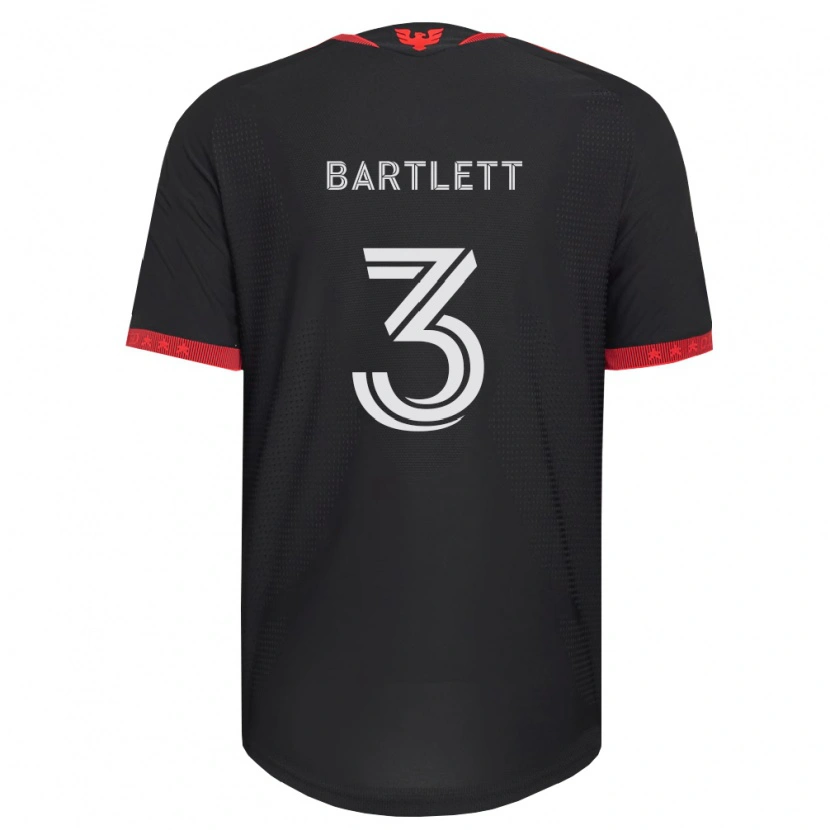 Danxen Kinderen Lucas Bartlett #3 Zwart Wit Rood Thuisshirt Thuistenue 2026/27 T-Shirt België