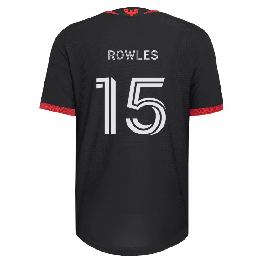 Danxen Kinderen Kye Rowles #15 Zwart Wit Rood Thuisshirt Thuistenue 2026/27 T-Shirt België
