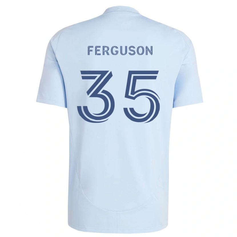 Danxen Kinderen Mitchell Ferguson #35 Lichtblauw Lichtgrijs Thuisshirt Thuistenue 2026/27 T-Shirt België