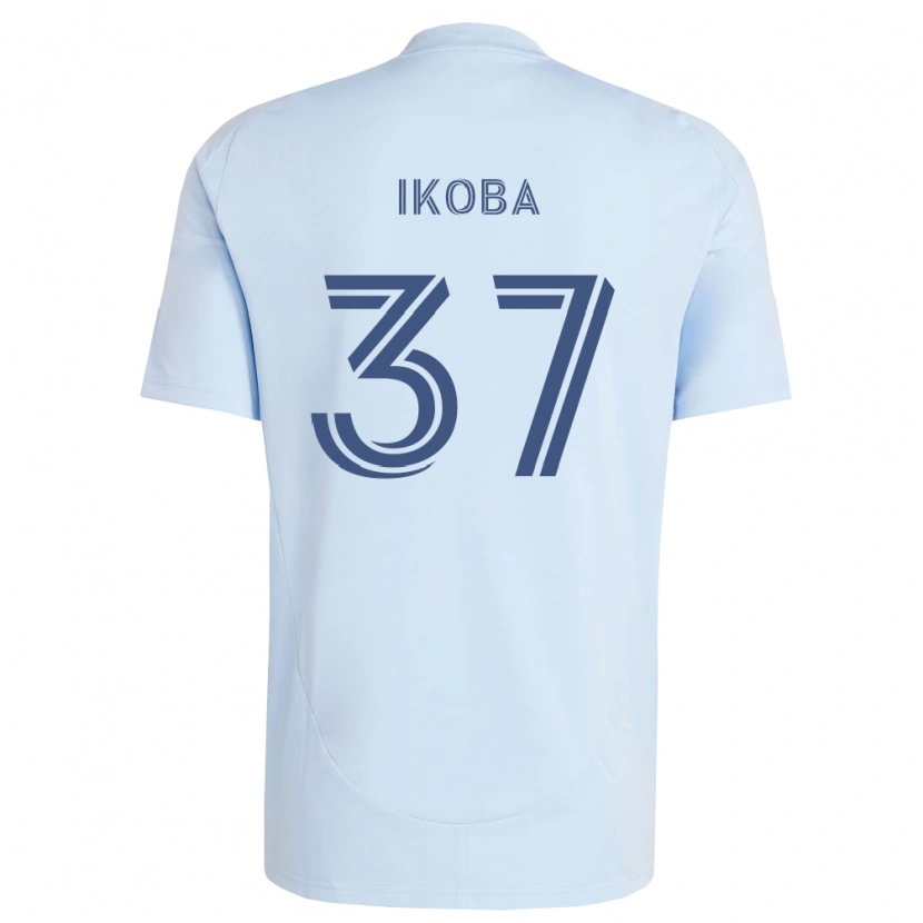 Danxen Kinderen Tega Ikoba #37 Lichtblauw Lichtgrijs Thuisshirt Thuistenue 2026/27 T-Shirt België