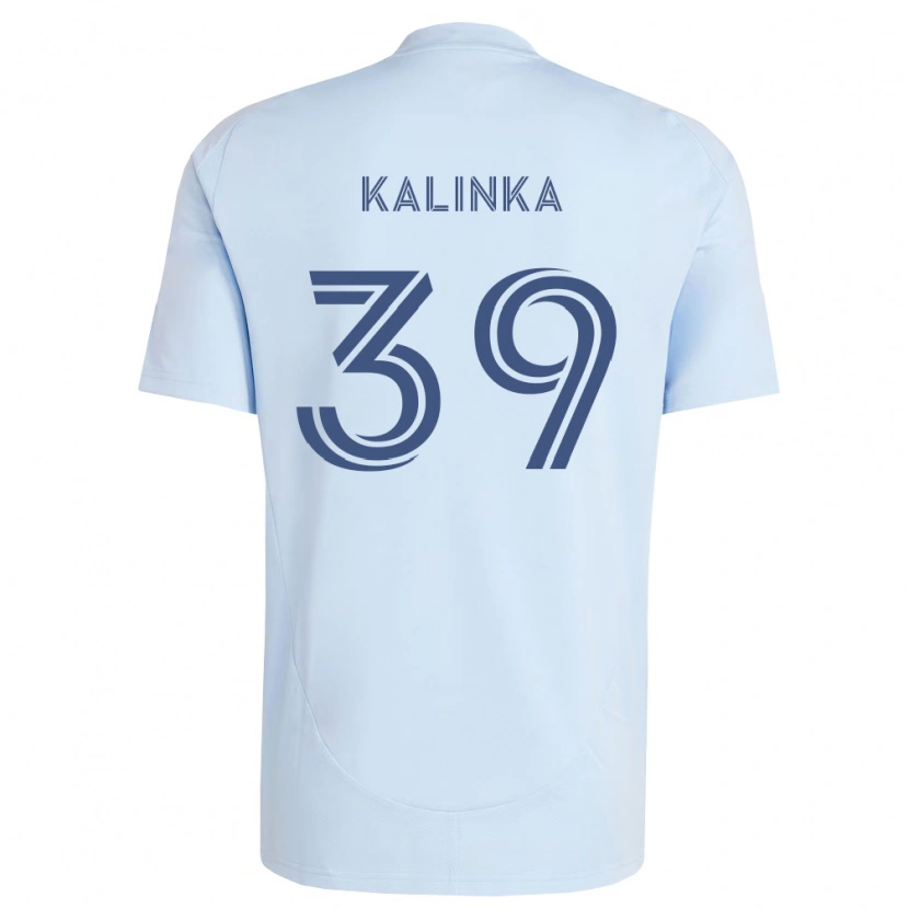 Danxen Kinderen Jaxson Kalinka #39 Lichtblauw Lichtgrijs Thuisshirt Thuistenue 2026/27 T-Shirt België